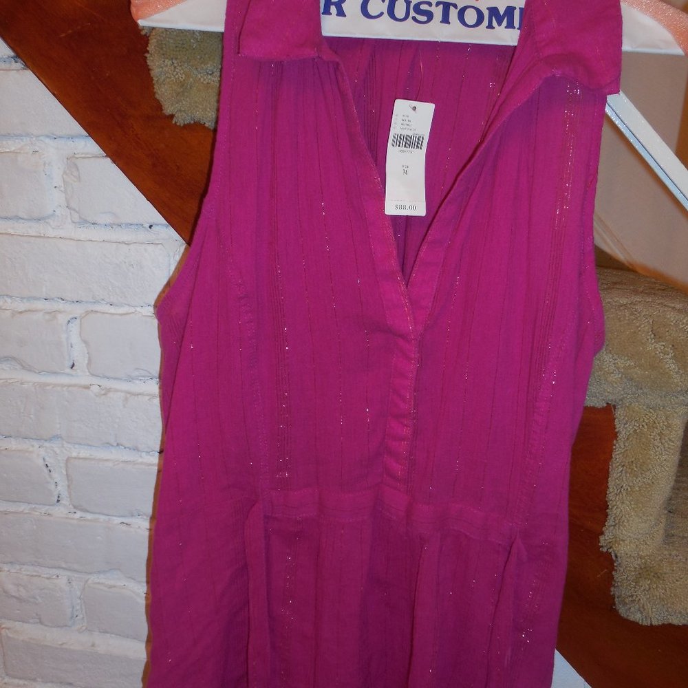 ANTHROPOLOGIE MAEVE NWT Pink Batavia Tunic Medium NWT